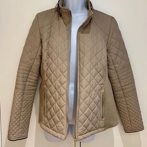 Tan puffer jacket